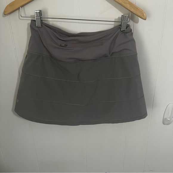 CRZ YOGA Gray Bubble Mini Skorts Casual - Picture 2 of 3